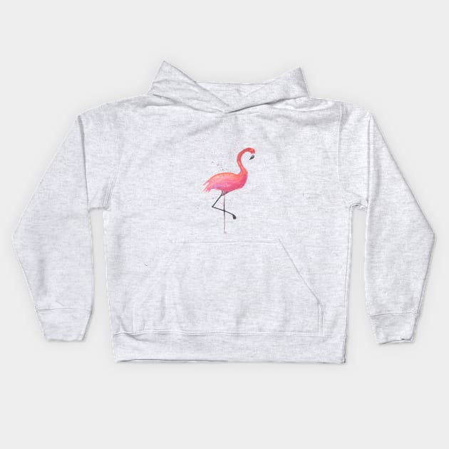 Pink Flamingo Kids Hoodie by Home Cyn Home 